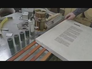 Ламинация столешницы с помощью станка