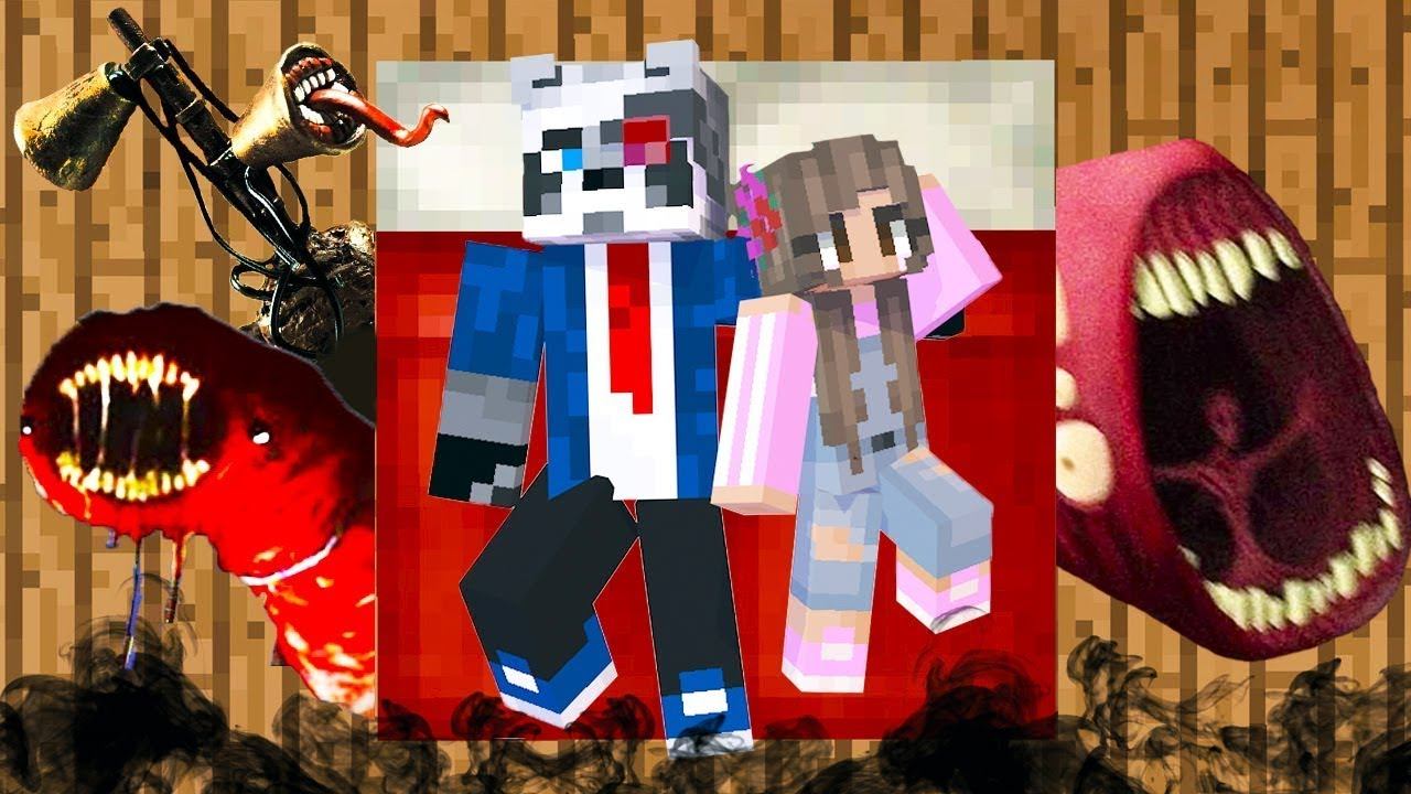 НУБ И ПРО ПОД КРОВАТЬЮ СКРЫВАЮТСЯ МОНСТРЫ В МАЙНКРАФТ СИРЕНОГОЛОВЫЙ ФИЛЬМ РАКУН И ДОЧКА MINECRAFT смотреть онлайн