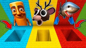 ВЫБЕРИ ПРАВИЛЬНУЮ ЯМУ СТРАШНЫЙ ОЛЕНЬ 99 НОЧЕЙ В ЛЕСУ в МАЙНКРАФТ БРЕЙНРОТ НУБ И ПРО MINECRAFT