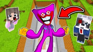 НУБ И ПРО НАШЛИ СТРАННЫЙ ПРОХОД КИССИ МИССИ ХАГГИ ВАГГИ В МАЙНКРАФТ РАКУН И ДОЧА НОВАЯ РУБРИКА