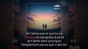 Comme le ciel après la pluie