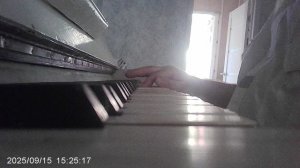 Пианино: хроматическая гамма - одно и двухоктавная