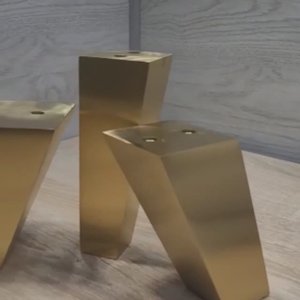 Ножки (опоры) для мебели квадратного сечения под конус из нержавеющей стали