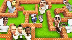 НУБ И ПРО В ЛАБИРИНТЕ СКИБИДИ ТУАЛЕТ в МАЙНКРАФТ SCP SKIBIDI TOILET в MINECRAFT НОВАЯ РУБРИКА