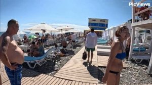 СОЧИ Лазаревское пляж Взморье сегодня 15 сентября 2025. Море и погода в Лазаревском сейчас