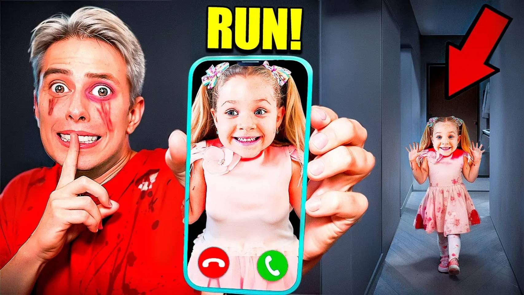 Я спрятался в доме Kids Diana Show, но она ЗНАЕТ, что я здесь...