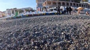 СОЧИ Лазаревское пляж Калипсо сегодня 15 сентября 2025. Море и погода сейчас в Лазаревском