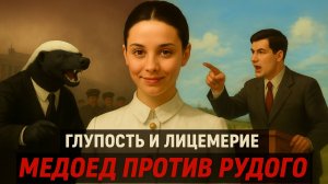 Рудой* VS Медоед: глупость против научного подхода