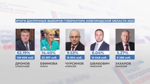 Стали известны предварительные результаты выборов в Новгородской области