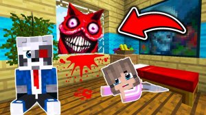 ЖУТКИЙ КОТ ГАРФИЛД ПРИШЕЛ К НАМ ДОМОЙ В МАЙНКРАФТ СИРЕНОГОЛОВЫЙ SCP 3166 GARFIELD MINECRAFT