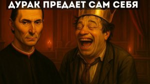 Вот как глупец себя выдаёт — по Макиавелли.