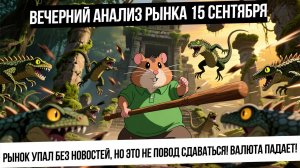 Вечерний анализ рынка 15 сентября. Падение индекса до 2800 без причин! Продолжение укрепления рубля