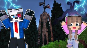 СИРЕНОГОЛОВЫЙ ПРИШЕЛ К НАМ И УКРАЛ ДОЧКУ С ТРУБОГОЛОВЫЙ в ЛЕСУ В МАЙНКРАФТ ФИЛЬМ. Siren Head SCP