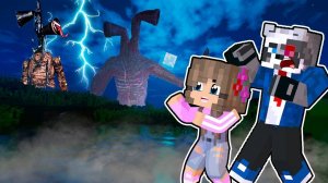 СИРЕНОГОЛОВЫЙ SCP УКРАЛ ДОЧКУ И РАКУНА - Майнкрафт фильм. Трубоголовый SIREN HEAD и PIPE HEAD