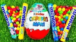 ГИГАНТСКИЙ КИНДЕР СЮРПРИЗ. ОГРОМНАЯ РАСПАКОВКА КИНДЕРОВ | Unpacking Kinder Maxi Surprise