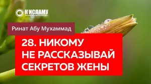 28/40) Никому не рассказывай секретов жены | Ринат Абу Мухаммад