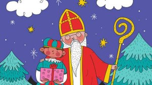 Рисуем иллюстрацию ко Дню Святого Николая. гуашь. Saint Nicholas draw an illustration gouache