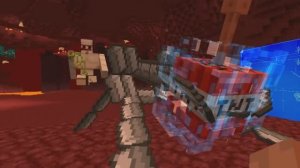 Minecraft: Тотальный хаос в аду — огромная пушка против тысячи гигантов! 🔥💣