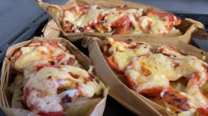 Лодочки с картофелем и курицей