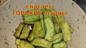 Спасаем ГОРЬКИЕ ОГУРЦЫ с огорода