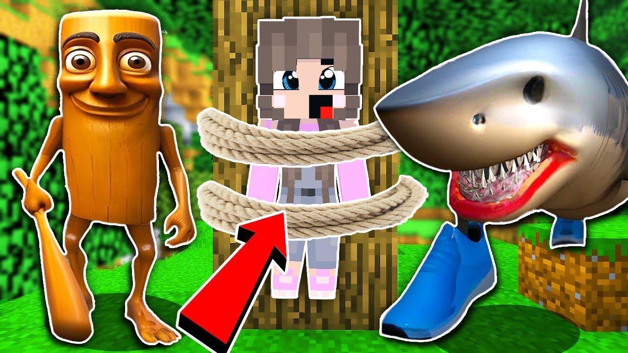 ДОЧКУ РАКУНА ПОЙМАЛИ ТРАЛАЛЕЛО ТРАЛАЛА и ТУНГ ТУНГ ТУНГ САУР В МАЙНКРАФТ НУБ И ПРО ВИДЕО MINECRAFT смотреть онлайн