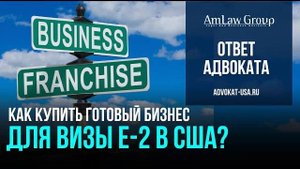 Виза инвестора E-2: можно ли оформить через существующий бизнес? | AmLaw Group