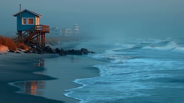 Misty Beach Chillout Music - Relaxing Ocean Waves & Deep Forest Soundscape Sleep