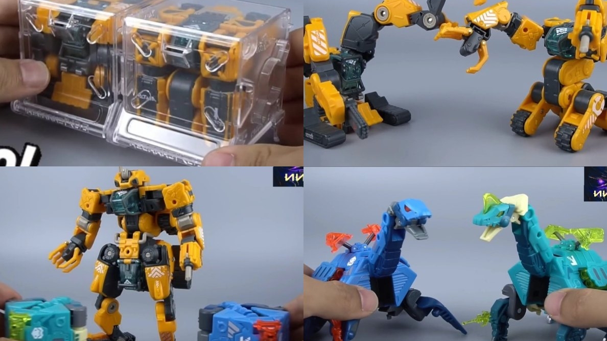 Куб-машинка!  ИГРУШКИ ТРАНСФОРМЕРЫ в МЕГАБОКСЕ и БИСТБОКСЕ-роботе смотреть онлайн