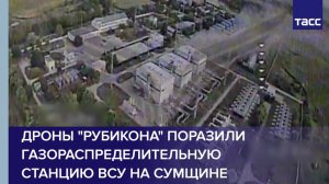 Дроны "Рубикона" поразили газораспределительную станцию ВСУ на Сумщине