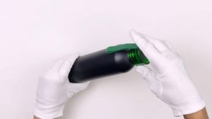 Бутылка для воды VIKING BLACK 650мл., Черная с зеленой крышкой 6142.02