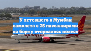 У летевшего в Мумбаи самолета с 75 пассажирами на борту оторвалось колесо