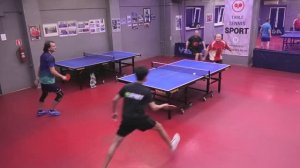 Чирков/Стрижанов (1323) - Перевера/Плотников (833) настольный теннис 14.09 Парный турнир СПб