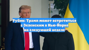 Рубио: Трамп может встретиться с Зеленским в Нью-Йорке на следующей неделе
