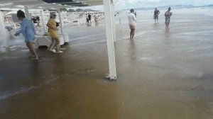 Шторм в Анапе, Джемете, 28 июля 2023 г.