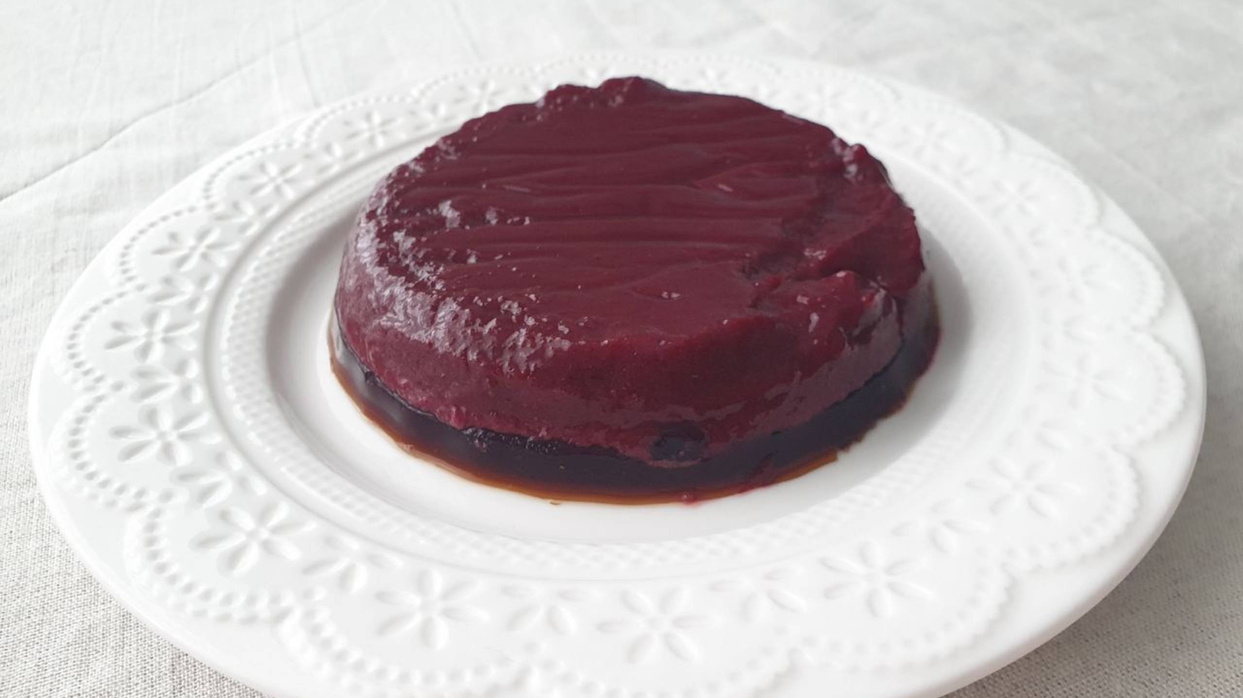 Кофейное желе со смородиновым слоем