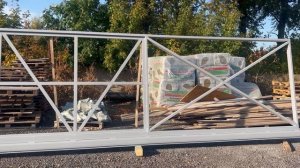 Огромные откатные ворота 12м от завода Статус