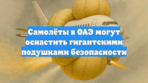 Самолёты в ОАЭ могут оснастить гигантскими подушками безопасности