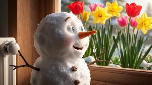 Снеговичок тает,весна#мультикидлядетей#обучающиемультики#мультикидлямалышей#детскоевидео#мультики