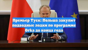 Премьер Туск: Польша закупит подводные лодки по программе Orka до конца года