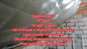 Утепление мансады задувной ватой 150кв 15-12-2020