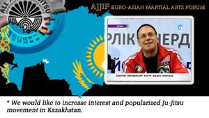 Пресса конференция и национальное ТВ в Казахстане с Сенсей Алексей Кунин