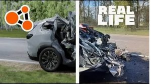 BeamNGDrive аварии на реальных событиях🚗😰/крекер/перезалив