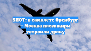 SHOT: в самолете Оренбург – Москва пассажиры устроили драку