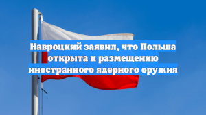 Навроцкий заявил, что Польша открыта к размещению иностранного ядерного оружия