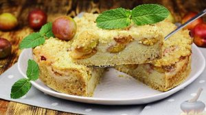 Сыпьте, не жалея. НАСЫПНОЙ ПИРОГ СО СЛИВАМИ