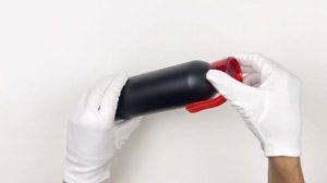 Бутылка для воды VIKING BLACK 650мл., Черная с красной крышкой 6142.03