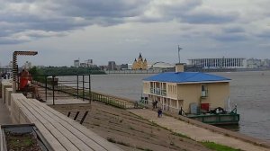 Вид на Волгу с берега города Дубны
