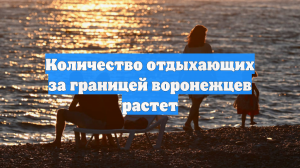Количество отдыхающих за границей воронежцев растет