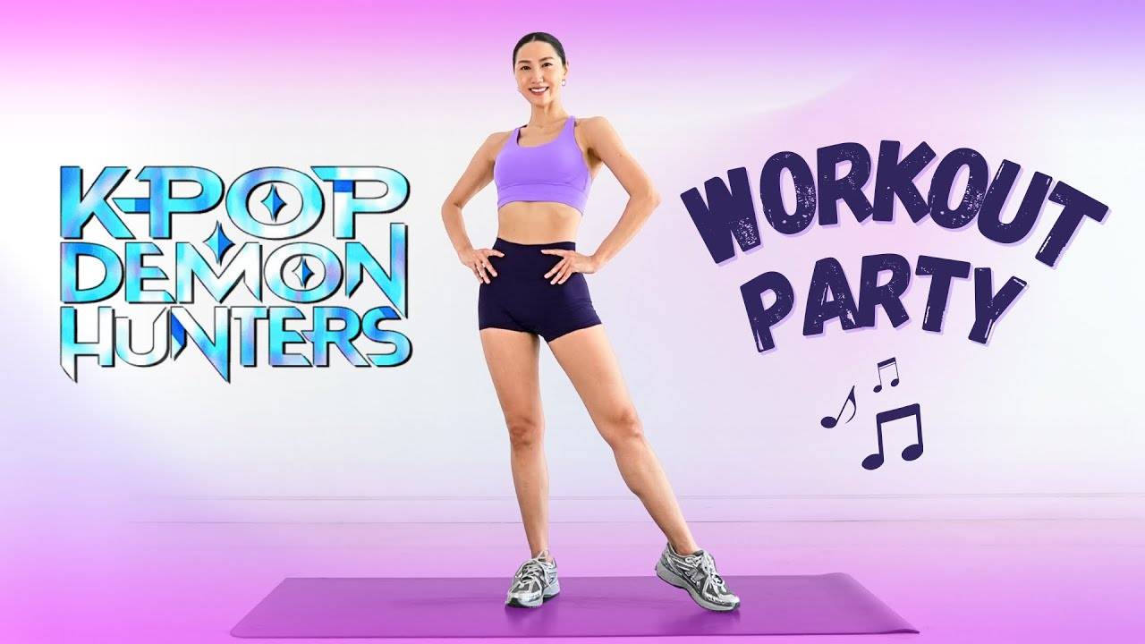 14 MIN KPOP DEMON HUNTERS DANCE PARTY WORKOUT (Huntrix & Saja Boys) - Full Body Fat Loss
