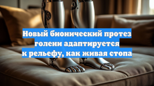 Новый бионический протез голени адаптируется к рельефу, как живая стопа